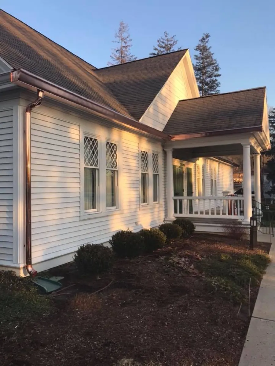 Copper Gutters project in Southbury, CT by Martin's Aluminum