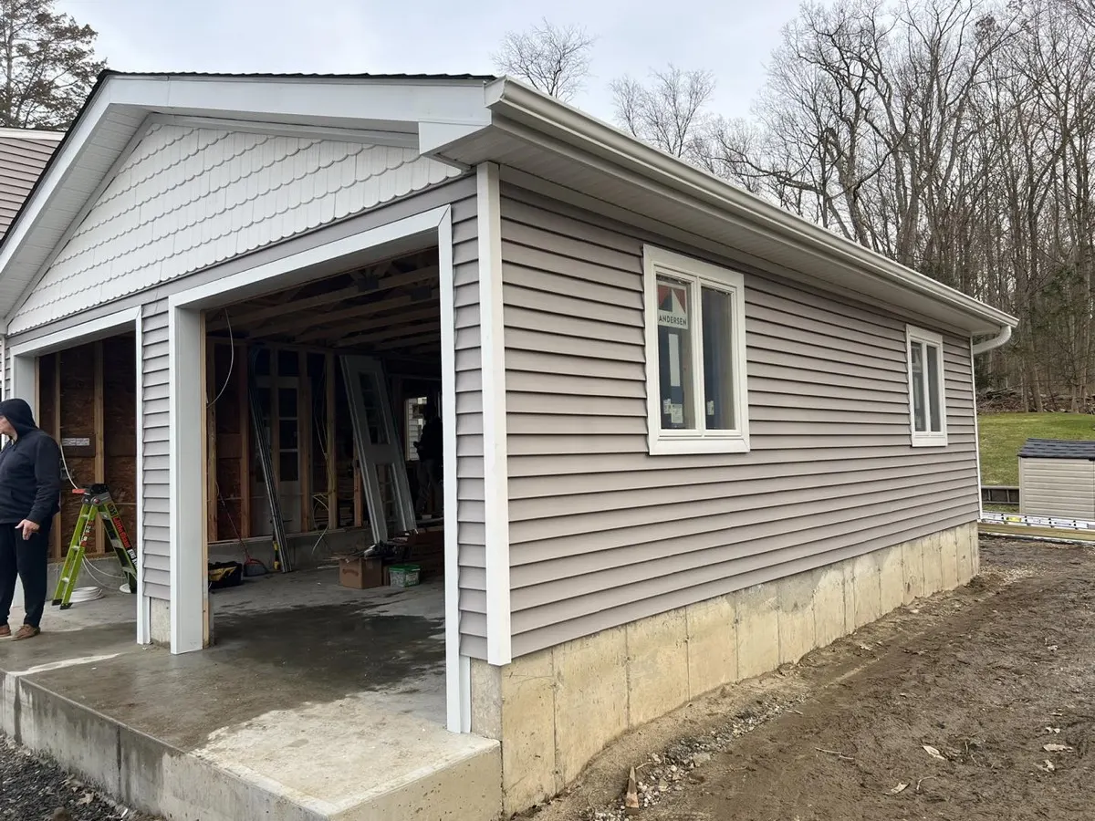Seamless Gutters project in Southbury, CT by Martin's Aluminum